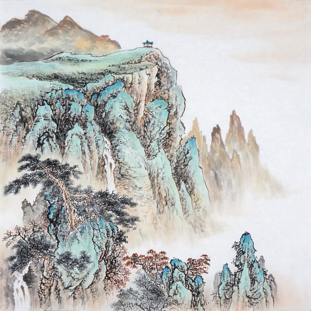 大斗方山水画作品 - 写意山水画 - 99字画网