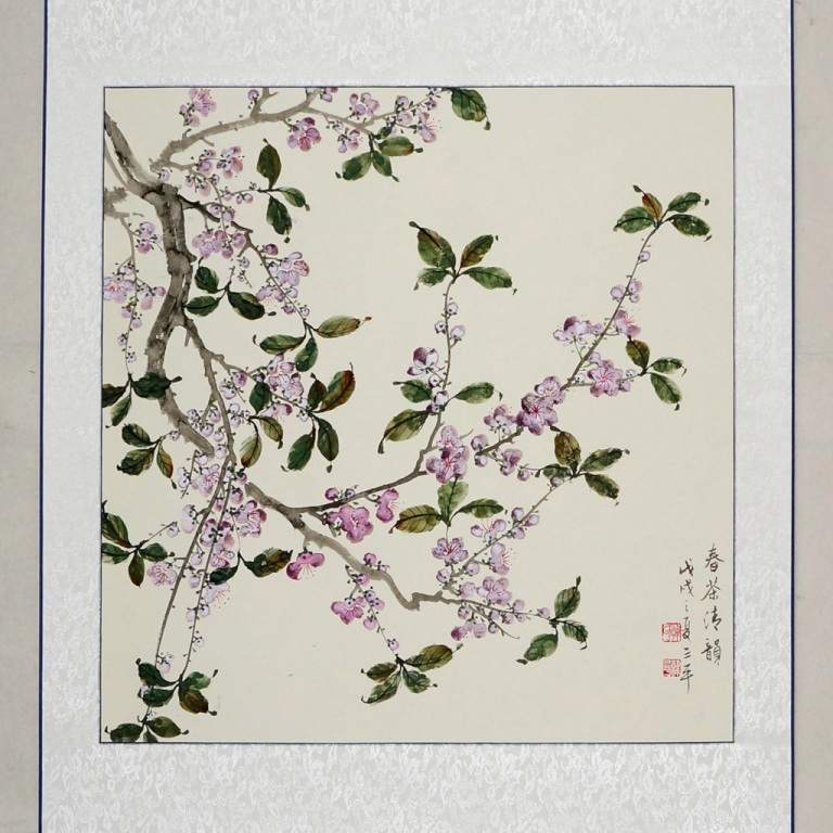 四尺斗方工笔葡萄，硕果累累国画花鸟 - 精品书画,一手货源,木微画院名家书画真迹
